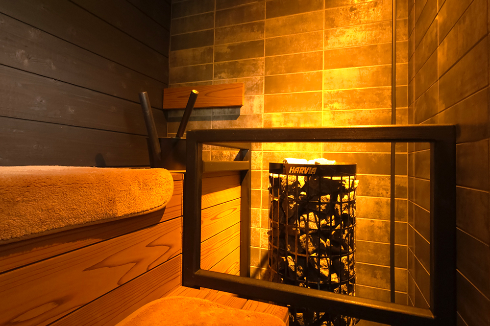 オーシャンビューのプライベートサウナ